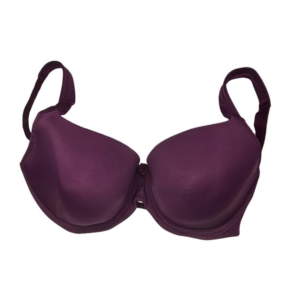 ⭐ NWT Fit Fully Yours Smooth Sweetheart Bra • Deep Purple • 36D ⭐ - Picture 1 of 7